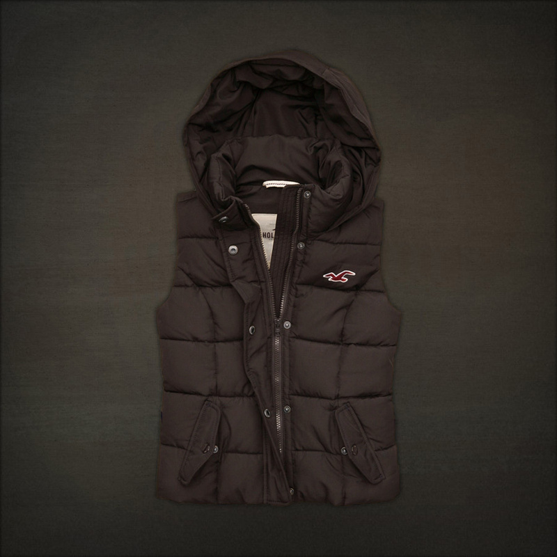 Hollister Mujeres la marca por chaleco café HCO4943